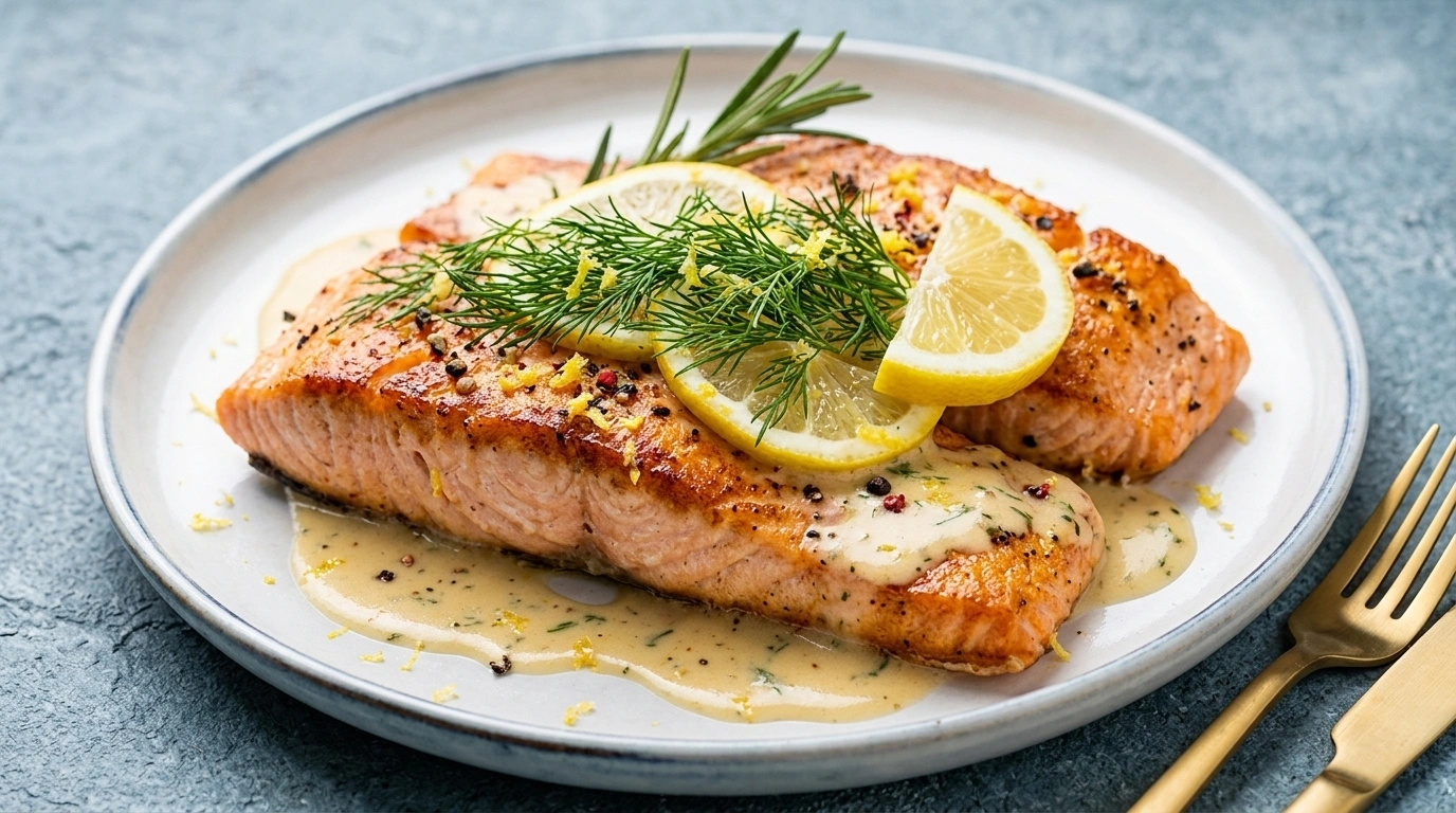 Lax i ugn med citron och dill